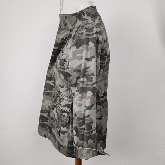 Universal Thread Camouflage Camo Anorak Jacket Drawstring Waist Womens S - Picture 4 of 7